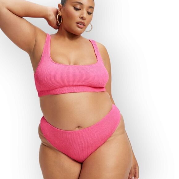 Good American NWT Always Fit Fuschia Bikini Set - Picture 9 of 9